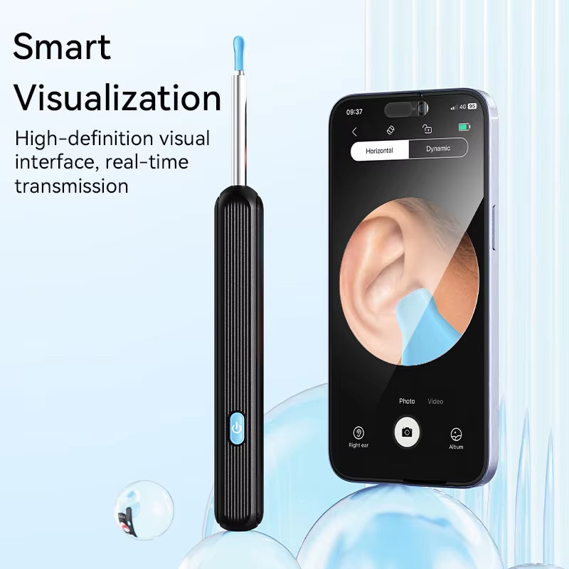 Ear Cleaner High Precision Ear Wax Removal Tool with Camera LED Light Wireless Otoscope Smart Ear Cleaning Kit Best Gift